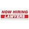 Signmission Now Hiring Lawyers Banner Apply Inside Accepting Application Single Sided B-30268 - alternate 1